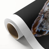 Art Deco style poster featuring vibrant orange and green natural elements on rolled canvas, ideal for nursery wall art.