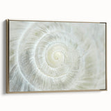 Framed canvas featuring a close-up of natural elements in muted earth tones, ideal for bedroom wall art.