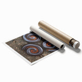 Extra large rolled print featuring close-up floral art in soft pastel shades, suitable for classy bathroom wall art.