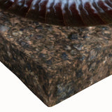 Large black and white landscape art painting on stretched canvas depicting a detailed close-up of natural elements.