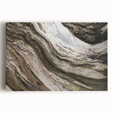 Large black and white photo of pebbles on stretched canvas, suitable for kitchen wall art.