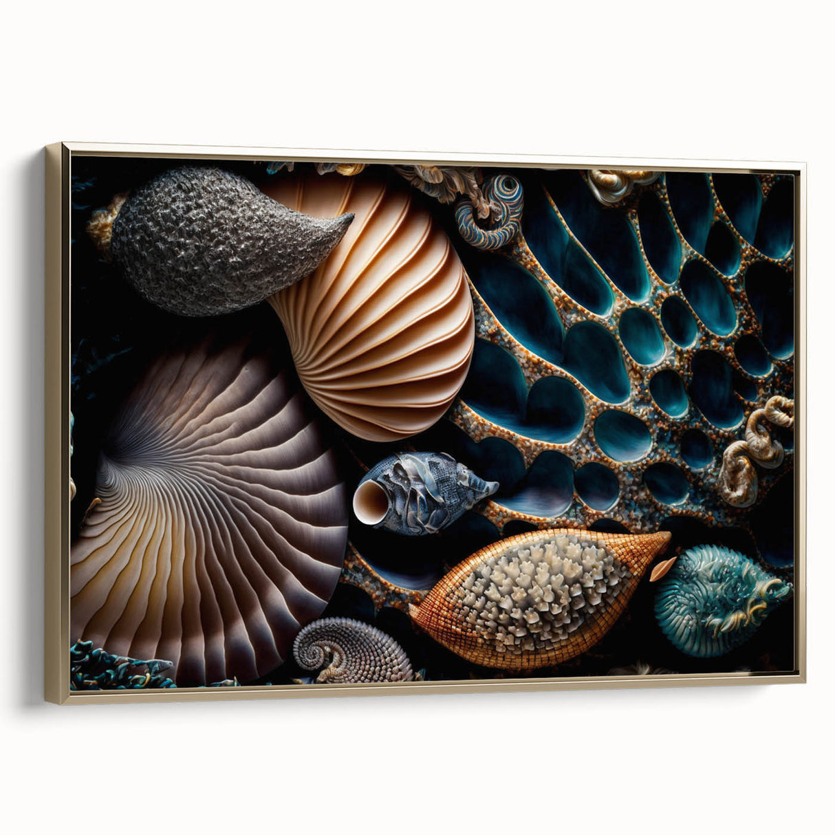 Framed canvas featuring a vintage poster art style landscape with muted earth tones, ideal for bedroom wall decor.