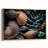 Framed canvas featuring a vintage poster art style landscape with muted earth tones, ideal for bedroom wall decor.