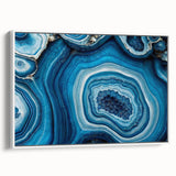 Vintage poster art featuring a close-up of natural elements in muted earth tones on a large framed canvas.