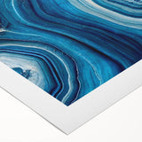 Art deco poster featuring a close-up of natural elements in muted green and brown tones, printed on rolled canvas.