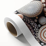 Art Deco style poster featuring a close-up of nature elements in pastel shades on rolled canvas, ideal for nursery wall art.