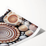 Extra large wall art featuring line art flowers in black on a white background, ideal for large living room decor.