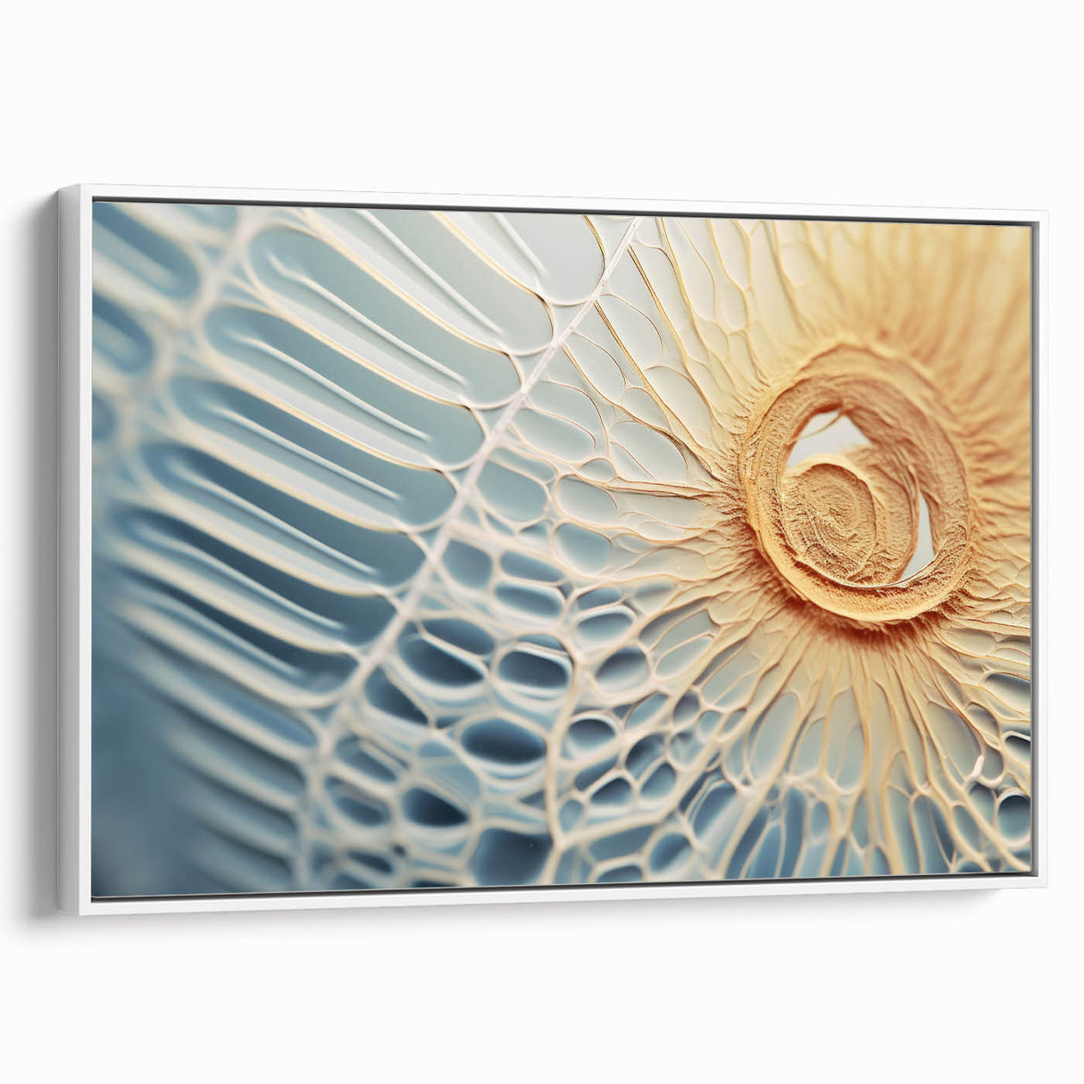 Vintage poster art of natural elements in colorful design on extra large framed canvas, ideal for living room decor.