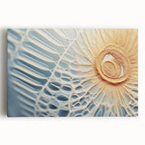 Black and white close-up photo of natural elements on stretched canvas, ideal for kitchen wall art.