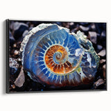 Black and white framed canvas featuring a close-up landscape, ideal for bedroom wall decor.