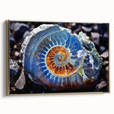 Framed canvas featuring a close-up landscape painting in muted earth tones, ideal for bedroom wall decor.