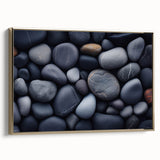 Vintage poster art of a serene landscape on a framed canvas, featuring muted earth tones, ideal for bedroom wall decor.