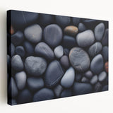 Close-up of natural elements in muted earth tones on stretched canvas, suitable for kitchen wall art.