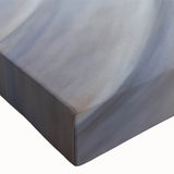 Black and white landscape art painting on stretched canvas, featuring a close-up view of natural elements.