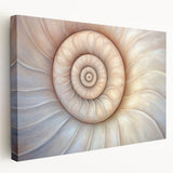 Close-up image of natural elements in muted earth tones on a stretched canvas, suitable for kitchen wall art.
