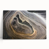 Black and white close-up photo of natural elements on large stretched canvas, ideal for kitchen wall art or bedroom decor.