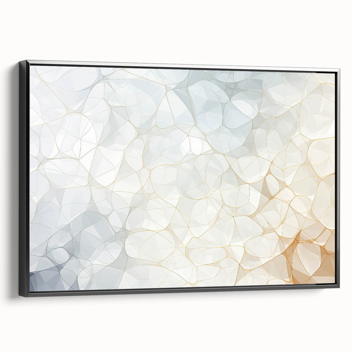 Black and white framed canvas featuring a close-up landscape scene, ideal for bedroom wall art.