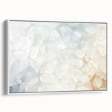 Vintage poster art featuring a close-up of natural elements in vibrant colors on a framed canvas.