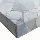 Black and white landscape art painting on stretched canvas, featuring a detailed tree bark texture.