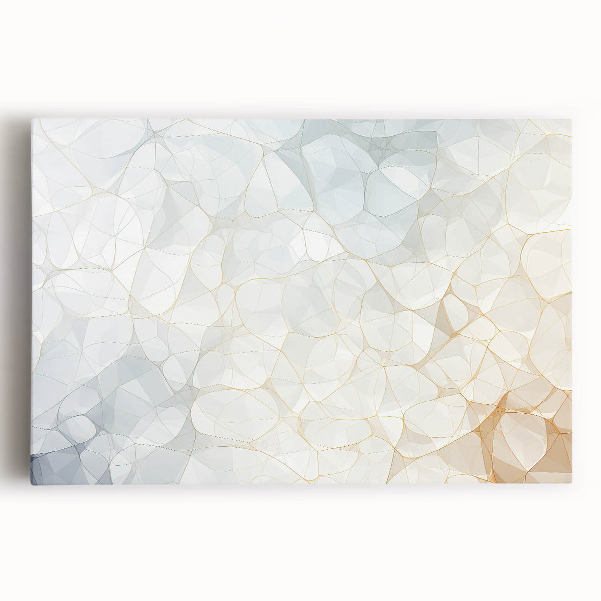 Black and white close-up photo of natural elements on stretched canvas, suitable for kitchen wall art.