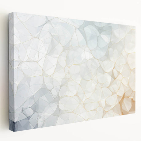 Close-up of natural elements in soft earth tones on a large stretched canvas, suitable for kitchen wall art.