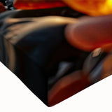 Large art depicting a close-up of natural elements in black and white on stretched canvas, suitable for bedroom wall decor.