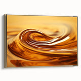 Framed canvas featuring a close-up landscape painting with dark tones and vintage style, ideal for bedroom wall art.