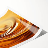 Extra large rolled print featuring line art flowers in monochrome, ideal for large living room wall art.