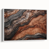 Extra large framed canvas featuring a vintage poster art of colorful natural elements, ideal for living room decor.