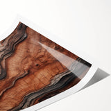 Extra large wall art featuring line art flowers in black and white, printed on rolled canvas.