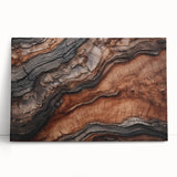 Black and white photo of a close-up leaf pattern on stretched canvas, ideal for kitchen wall art or bedroom ambiance.