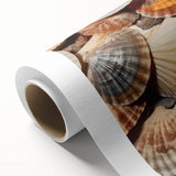 Art Deco style poster of natural elements in pastel shades on rolled canvas, suitable for nursery wall art.