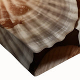 Large art of a black and white landscape painting on stretched canvas, depicting detailed natural elements.