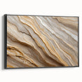 Black and white framed canvas featuring a close-up of natural elements, ideal for bedroom wall decor.