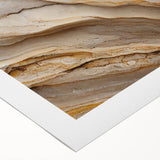 Art deco poster featuring a geometric pattern in muted gold and black tones on rolled canvas, suitable for dining room decor.