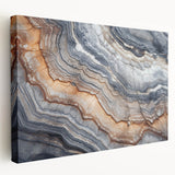 Close-up image of natural elements in muted earth tones on a large stretched canvas, suitable for kitchen wall art.