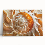 Black and white close-up photo of natural elements on stretched canvas, ideal for kitchen wall art.