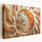 Close-up image of natural elements in earth tones on stretched canvas, ideal for kitchen wall art.