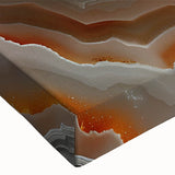 Black and white landscape art painting on stretched canvas featuring a detailed tree bark texture.