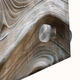 Large abstract wall art featuring natural elements in mid-century modernist style on acrylic, ideal for dining room ambiance.