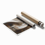 Close-up floral art in soft pink and green shades on a large rolled canvas, ideal for classy bathroom wall decor.