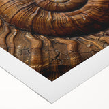 Art deco poster featuring geometric patterns in gold and black on rolled canvas.