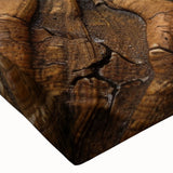 Black and white landscape art painting on stretched canvas, depicting a detailed tree bark texture.