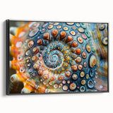 Black and white framed canvas featuring a close-up landscape scene, ideal for bedroom wall art.