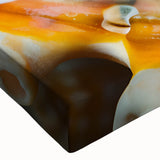 Black and white landscape art painting on stretched canvas featuring a close-up of natural elements.