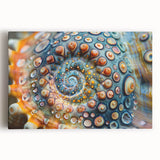 Black and white close-up photo of natural elements on stretched canvas, suitable for kitchen wall art.