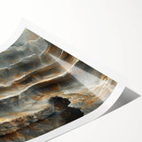 Extra large rolled print of line art flowers in monochrome, ideal for large living room wall art.