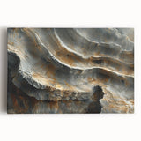 Black and white close-up image of natural elements on a stretched canvas, suitable for kitchen wall art.