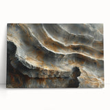 Black and white close-up photo of natural elements on stretched canvas, ideal for kitchen wall art.