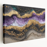 Close-up of natural elements in muted earth tones on a stretched canvas, ideal for kitchen wall art.